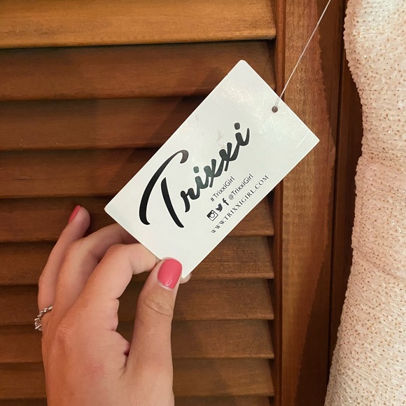 NWT - Trixxi White Sparkly Cocktail Dress - Perfect for bachelorette - Picture 4 of 8